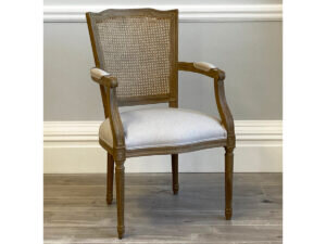 Halland Rattan Back Carver in Arran Linen