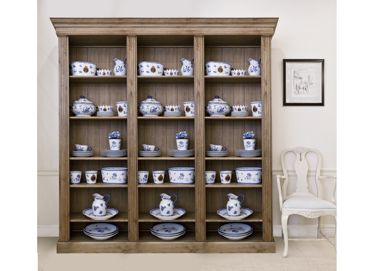Triple Bibliotheque Bookcase in Oak