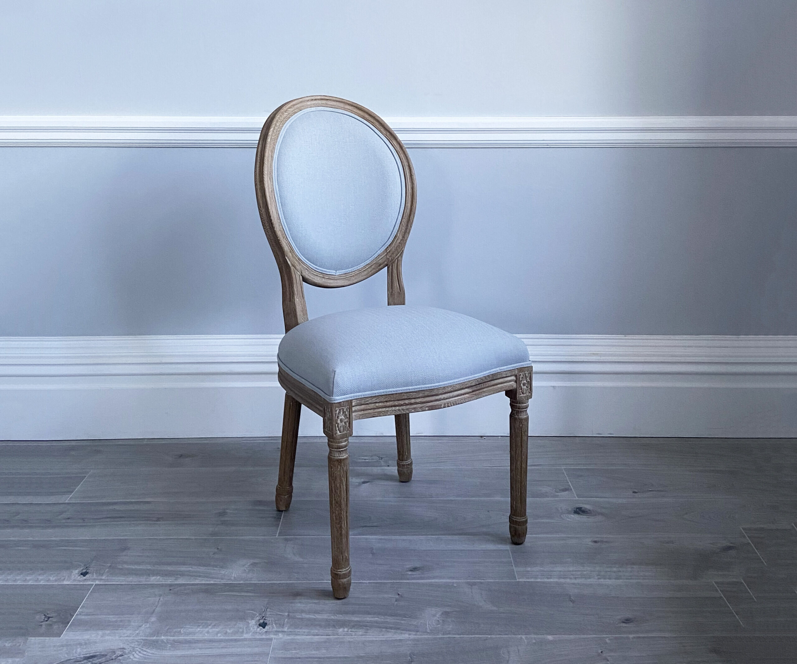 Markus Upholstered Dining Chair in Arran Dove