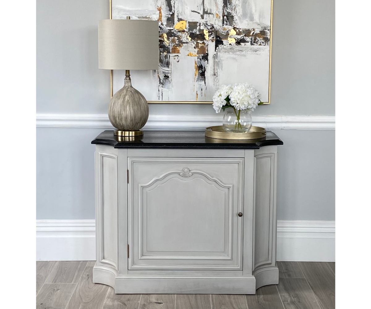 Halland 1 Door Decorative Sideboard with Quartz Top