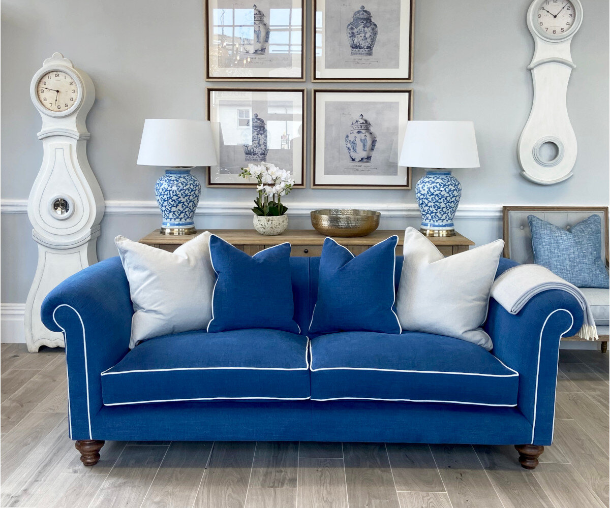 St Barts 3 Seater Sofa Shown in Bespoke Fabric