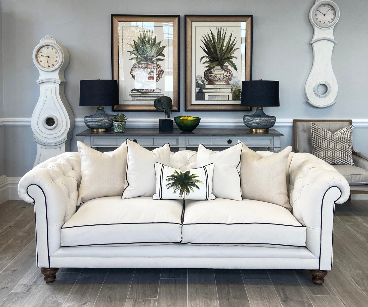 Kensington 3 Seater Sofa Shown in Bespoke Fabric