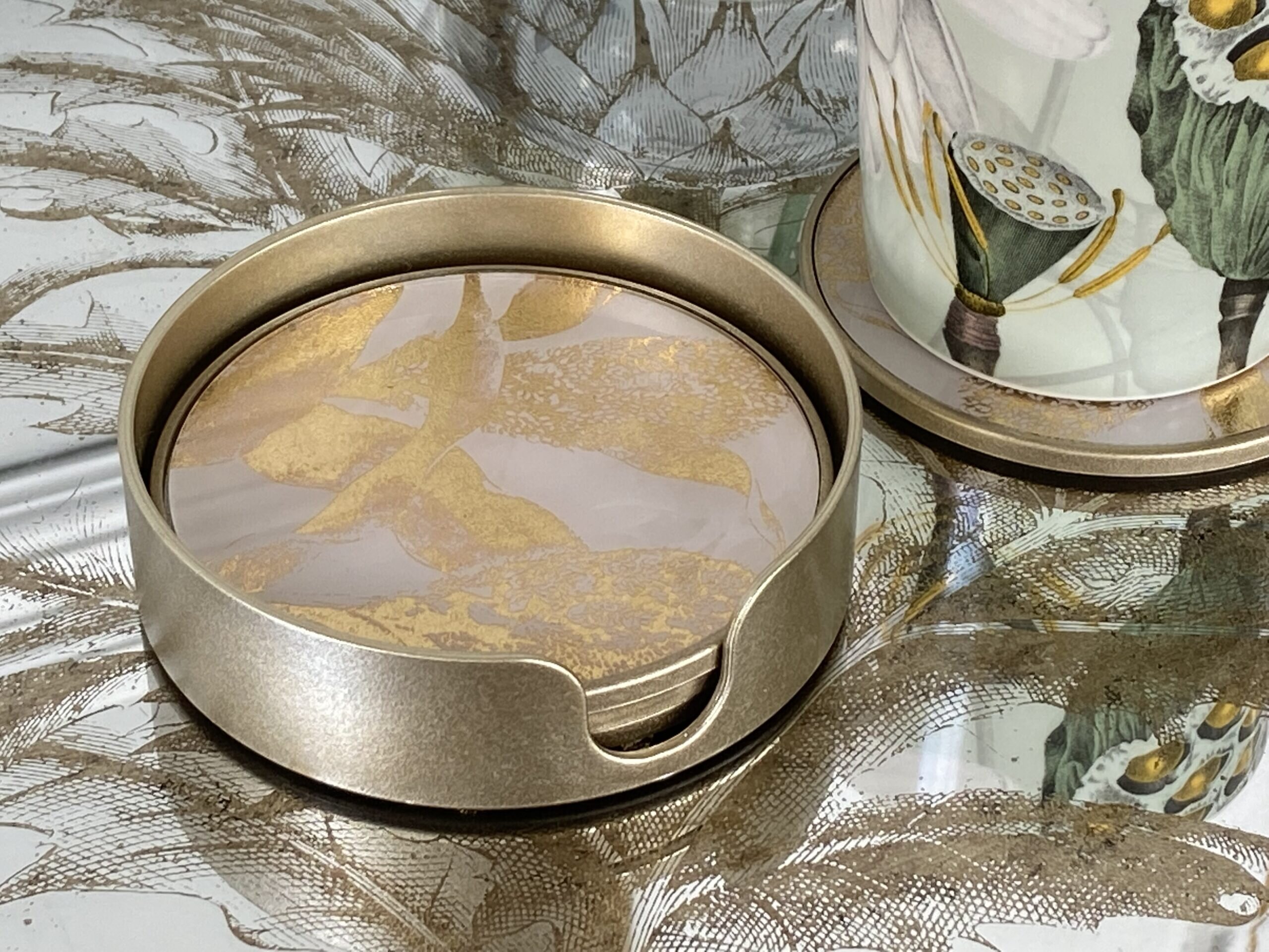 Set of 4 Leaf Coasters