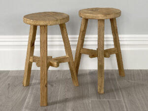 Reclaimed Round Stool
