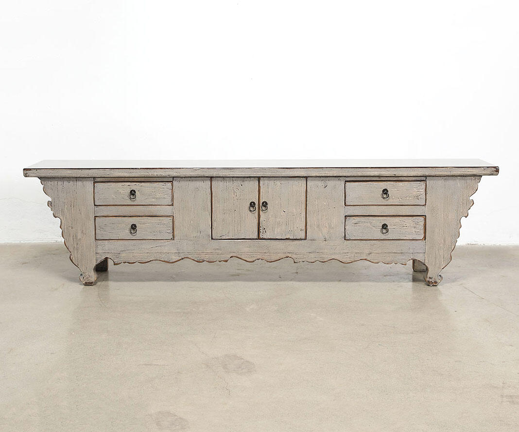 Oriental Style Nanjing Sideboard in Grey