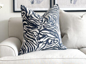 Cushion - Zebra Indigo 56x56cm
