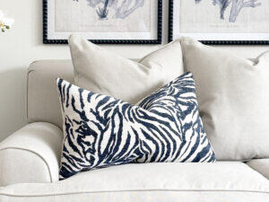 Cushion - Zebra Indigo 59x36cm