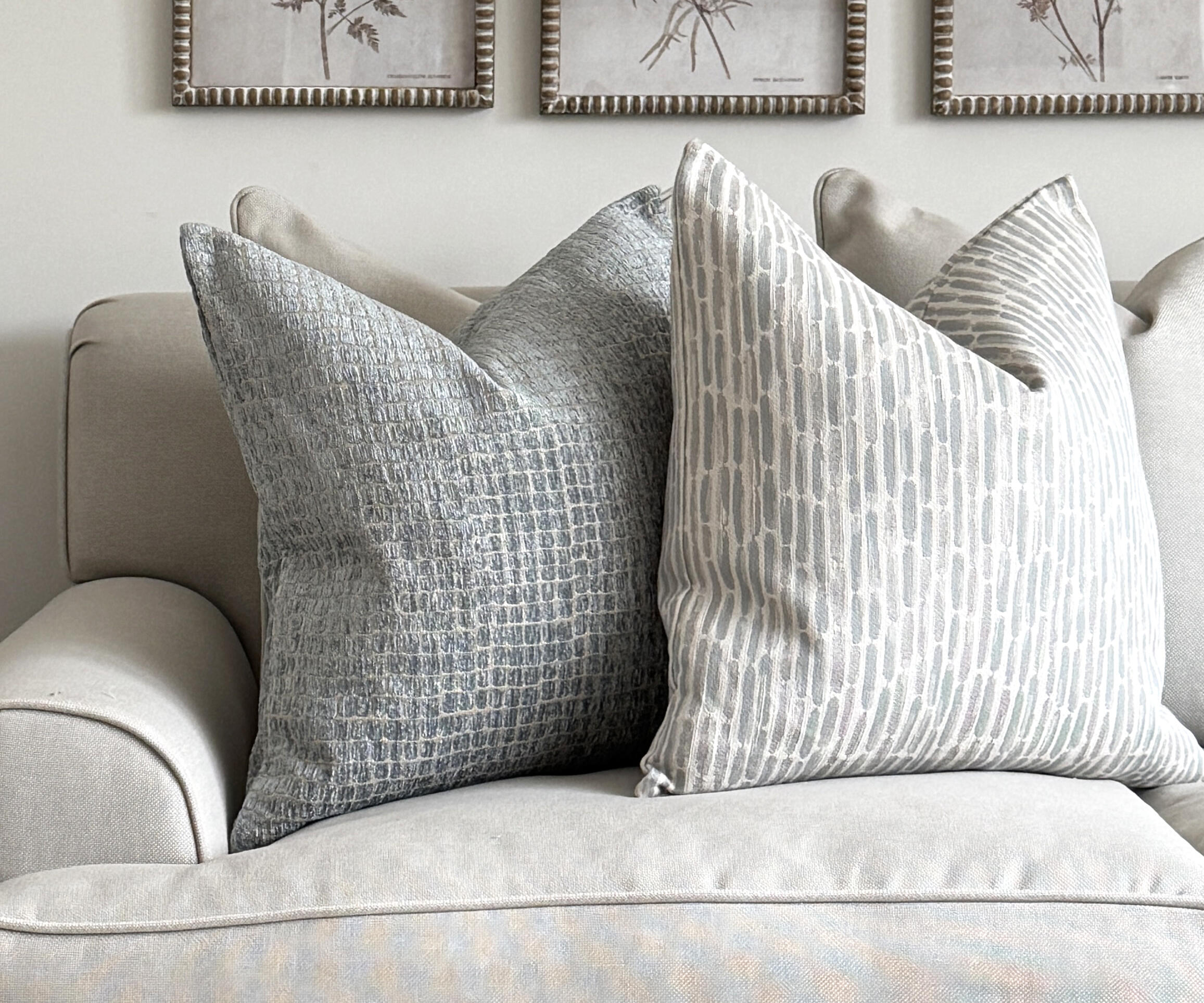 Cushion - Raindrops Glacier 50x50cm