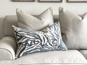 Cushion - Zebra Denim 59x36cm