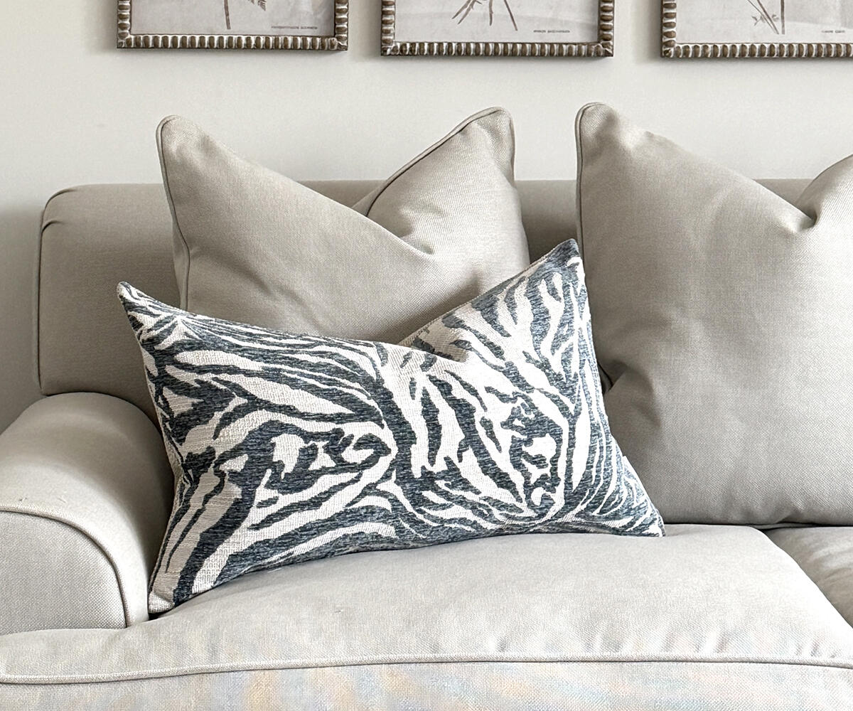 Cushion - Zebra Denim 59x36cm