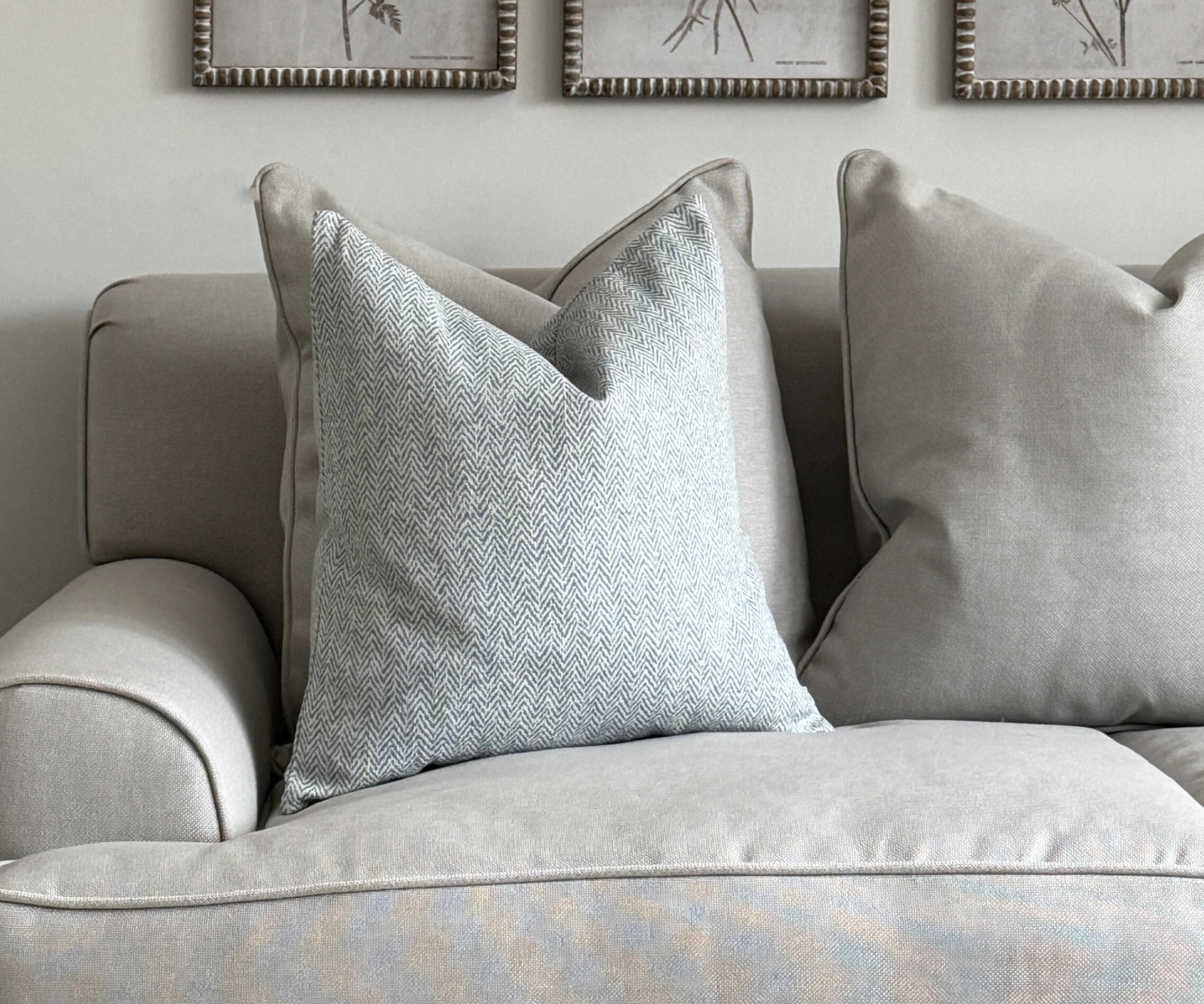 Cushion - Herringbone Ocean 45x45cm