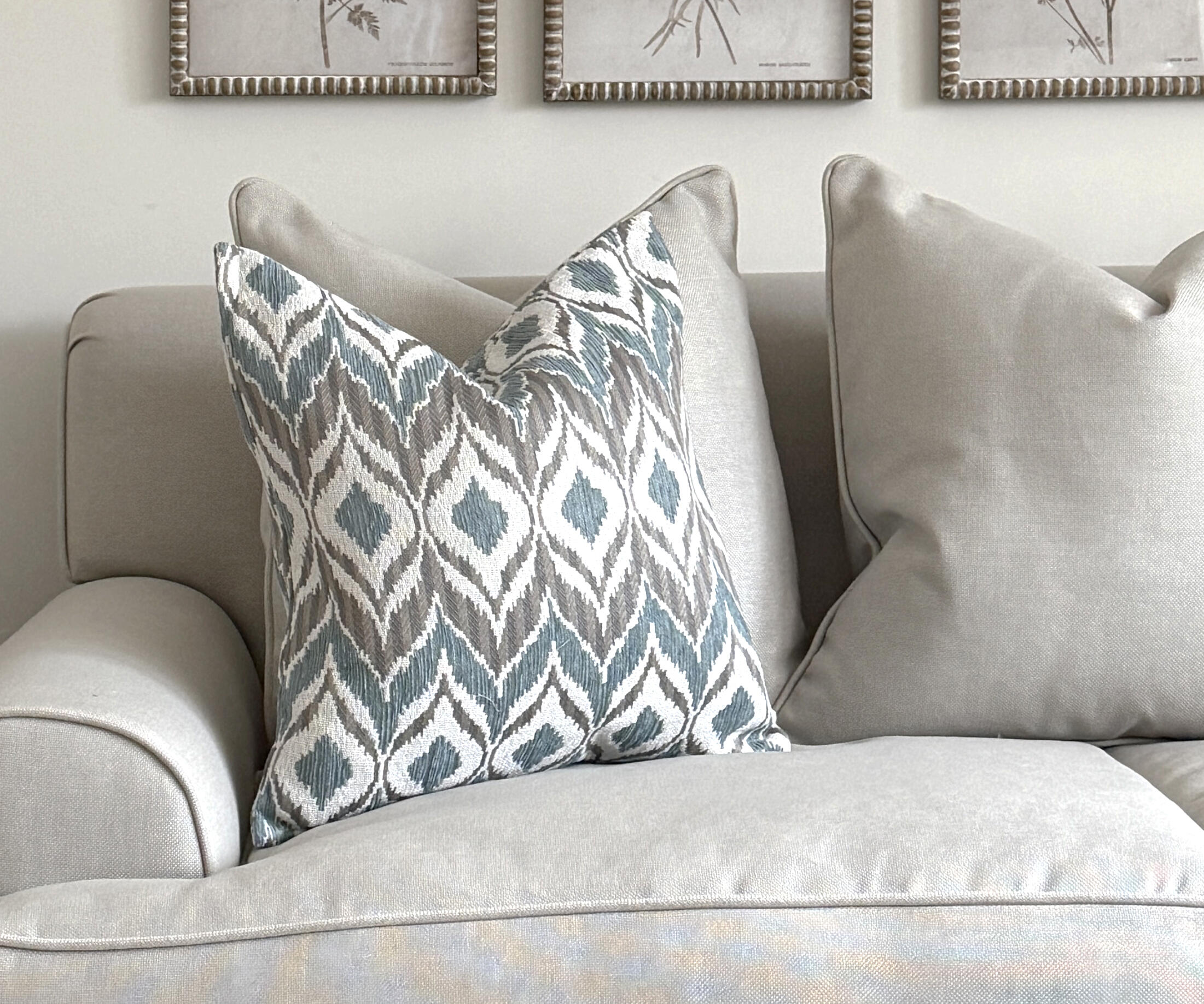 Cushion - Ikat Sea 45x45cm