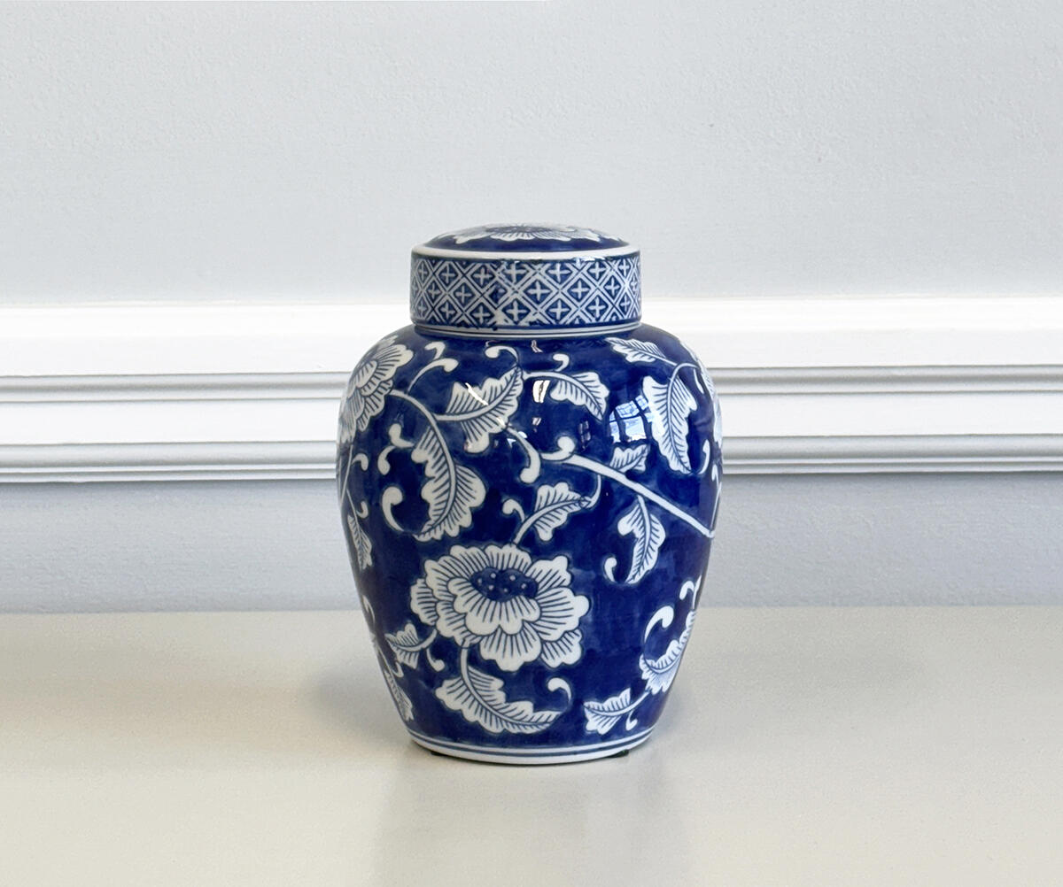 Small 8" Lotus Jar with Lid