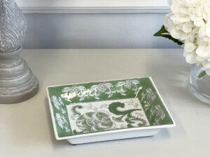 Green Pattern Trinket Tray