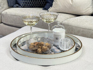 Set of 2 Hydrangea Bloom Trays