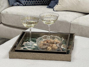 Set of 2 Square Leo Trays