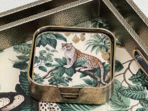 Set of 4 Leo Coasters