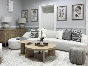 Amalfi Left Hand Sofa in Silver