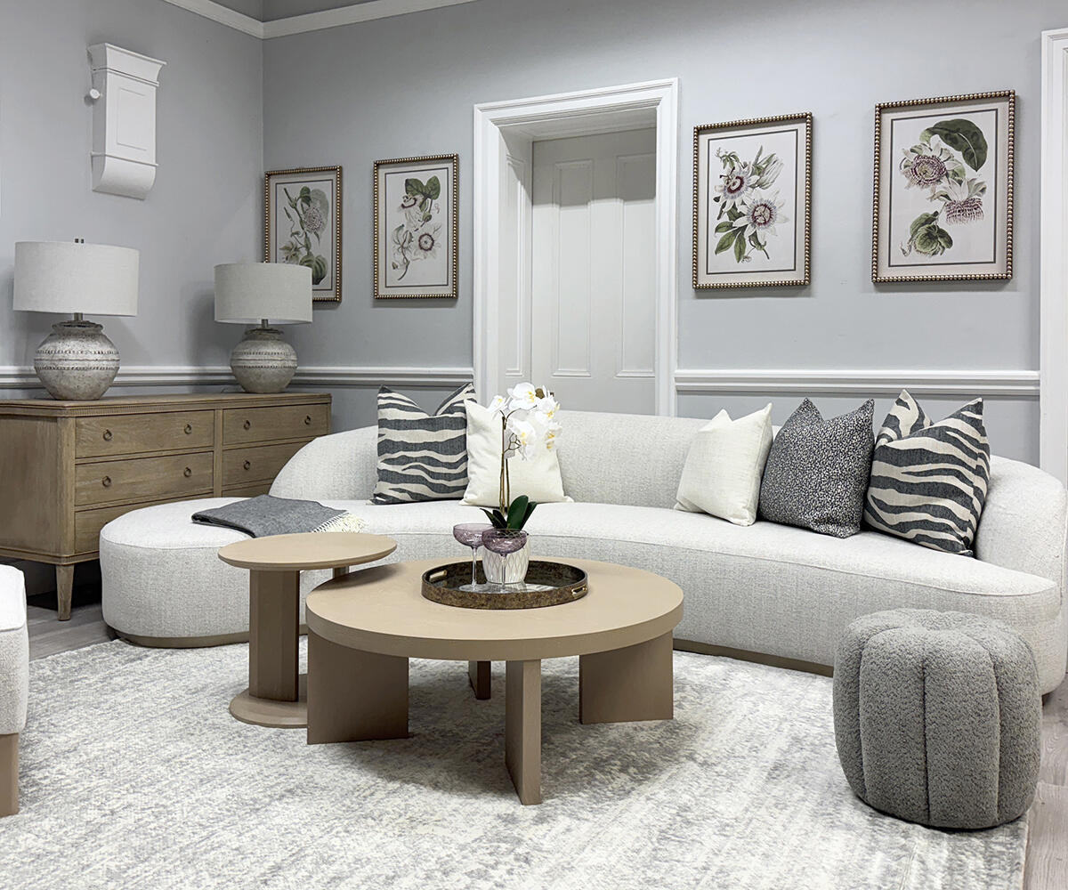 Amalfi Left Hand Sofa in Silver