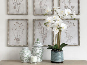 Real Touch Orchid in Khaki Pot, 28"