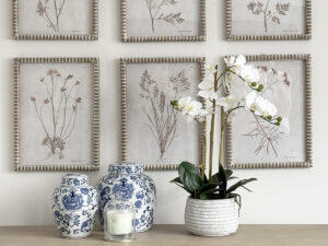 Real Touch Orchid in Grey Pot, 24"