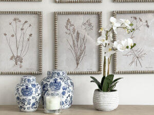 Real Touch Orchid in Grey Pot, 22"