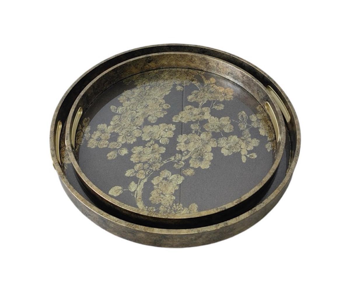 set of 2 cherry blossom trays WEB
