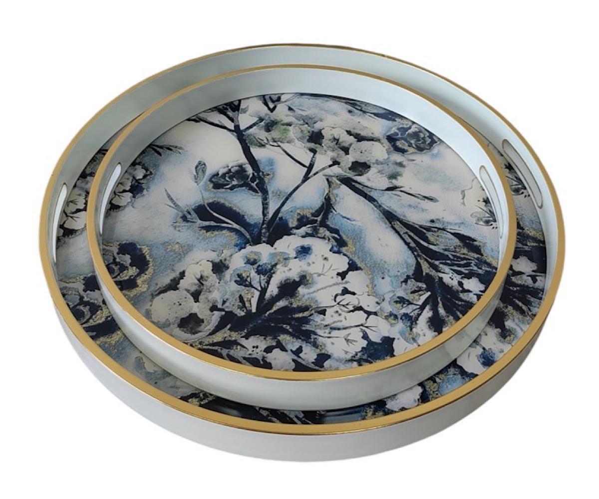 set of 2 hydranga bloom trays WEB