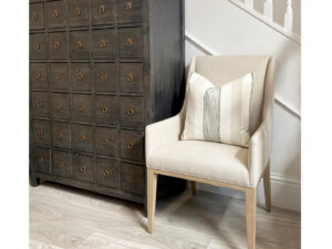 High Back Dining Chairs in Porridge - Last Set of 6