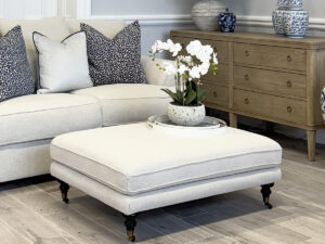 Burford Ottoman in Wheat